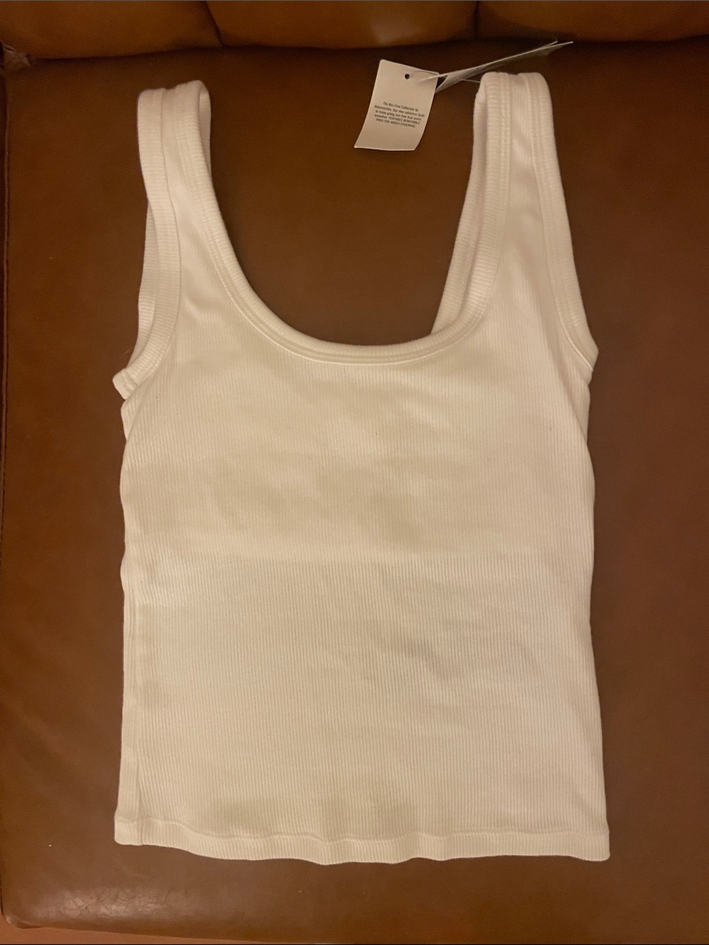 NWT Abercrombie & Fitch White Ribbed Tank Top